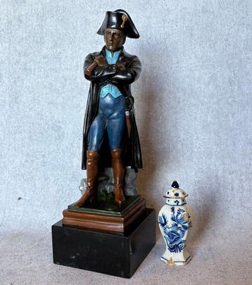 Beeld, Napoleon 30 cm / 2.7 kg - 30.7 cm - Brons, Marmer, Antiek en Kunst