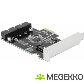 Delock 90387 PCI Express x1-kaart naar 2 x interne USB, Verzenden, Nieuw