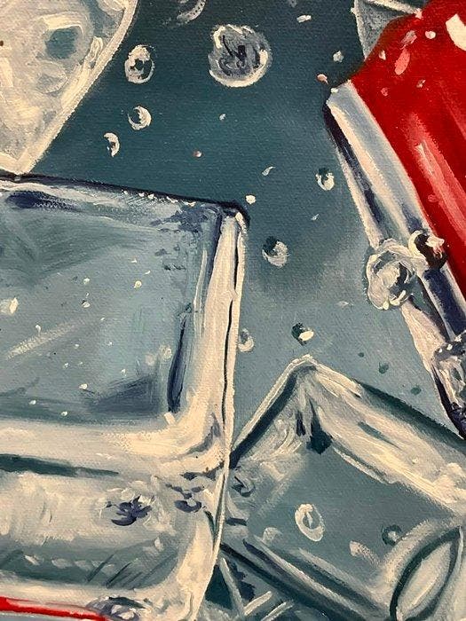 Ernest 70 x 100 cm - Coca-Cola sobre Hielo, Antiek en Kunst, Kunst | Schilderijen | Modern