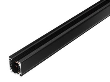 Global 3-Fase-Rail zwart 2 meter, Huis en Inrichting, Verzenden, Nieuw, Metaal