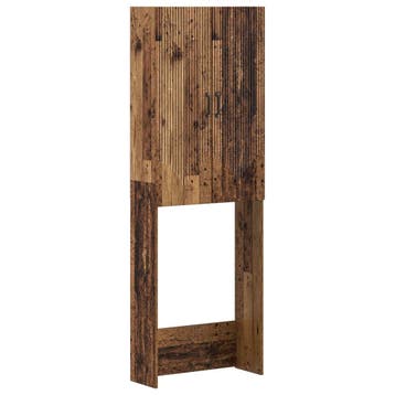 vidaXL Toiletkast HOORN Oud hout 66 x 25,5 x 190 cm Bewerkt, Verzenden, Nieuw