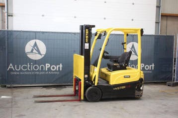 Veiling: Heftruck Hyster J1.6XNT Elektrisch 1500kg 4.9m 2013, Ophalen