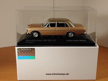 Minichamps 1:43 - Model sedan - Mercedes-Benz 300 SEL 6.3 (W
