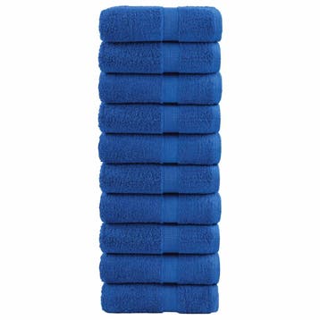vidaXL Gastendoekjes SOLUND 10 st 600 g/m² 30x50 cm blauw, Verzenden, Nieuw