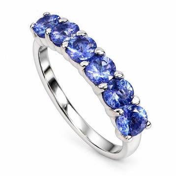 Zonder minimumprijs - Ring 925 zilver - 14k witgoud verguld