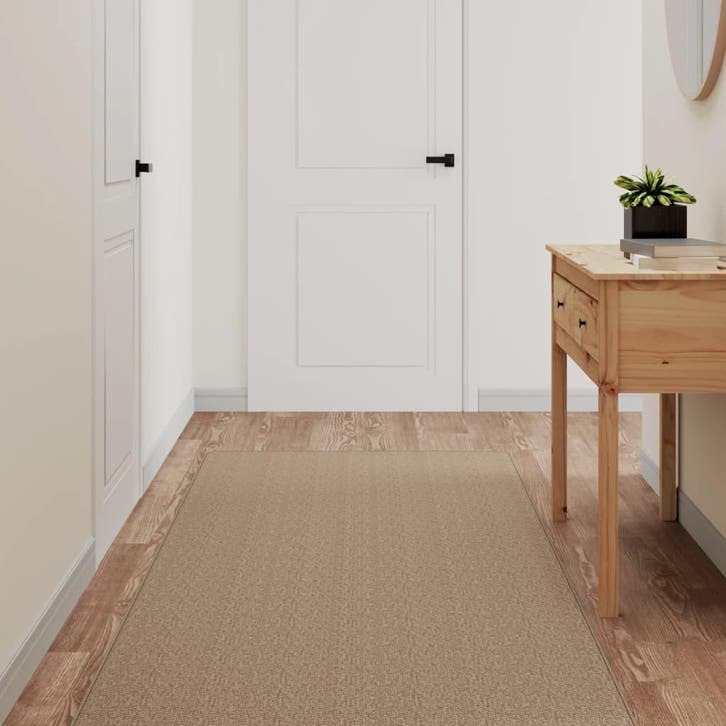 vidaXL Tapijtloper 80x150 cm sisal-look zandkleurig, Maison & Meubles, Ameublement | Tapis & Moquettes, Envoi