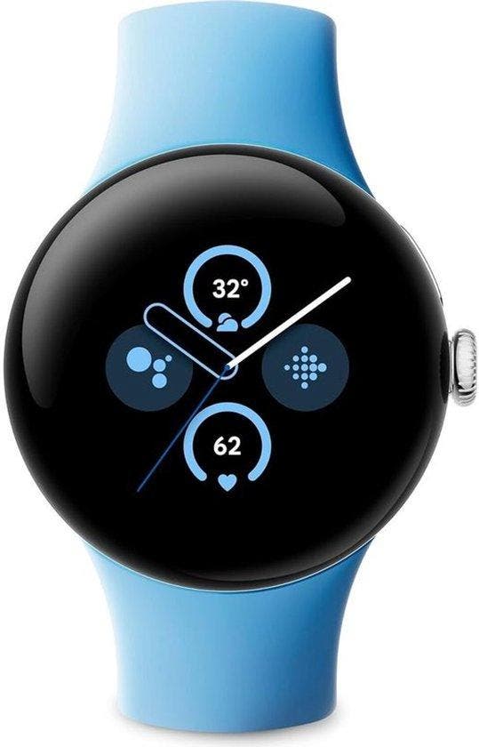 2dekans | Google Pixel Watch 2 – Zilverkleurige kast – Blauw, Elektronische apparatuur, Overige elektronische apparatuur, Ophalen of Verzenden