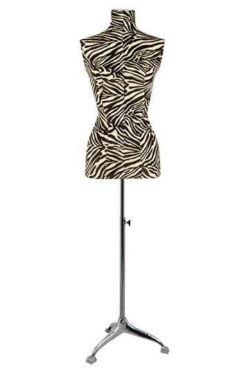 *TIP*  Buste vrouw tijgerprint 3/4 model op poot BC956-106, Ophalen of Verzenden