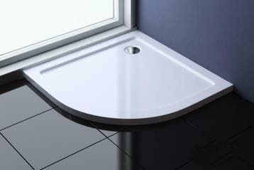 Dona lage douchebak 1/4 rond 100x100x4cm R=550, Ophalen of Verzenden
