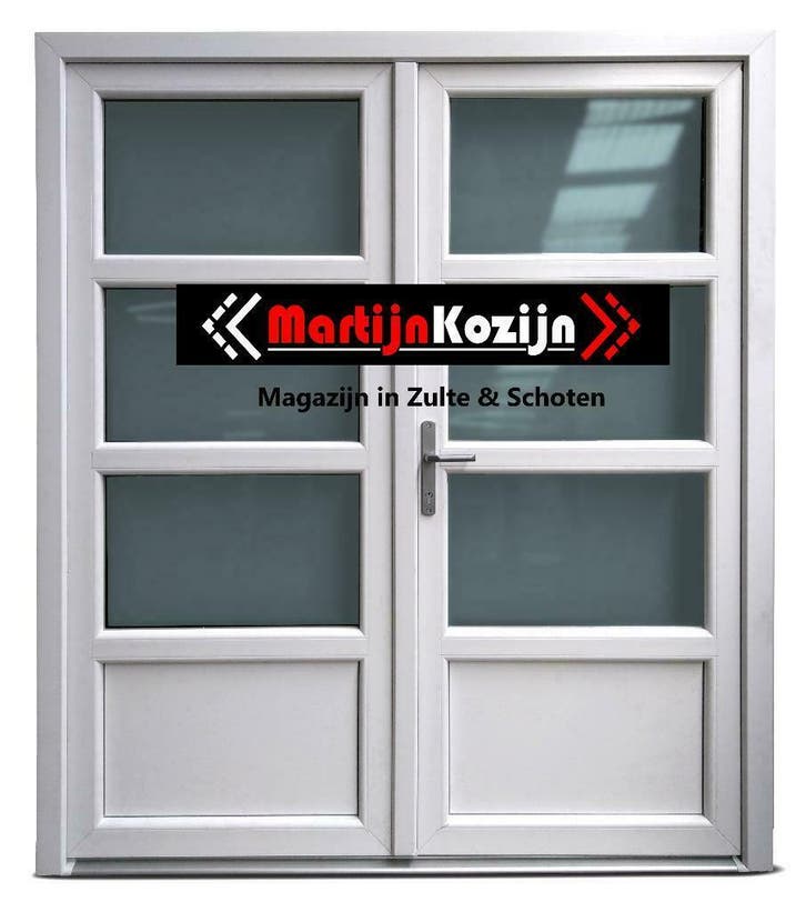 PVC Dubbele deuren perfect geschikt voor Garage en tuinhuis, Bricolage & Construction, Fenêtres & Moustiquaires, Enlèvement ou Envoi
