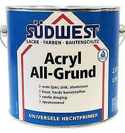 Sudwest ACRYL watergedragen Allgrund U51 grondverf voor hout, Verzenden