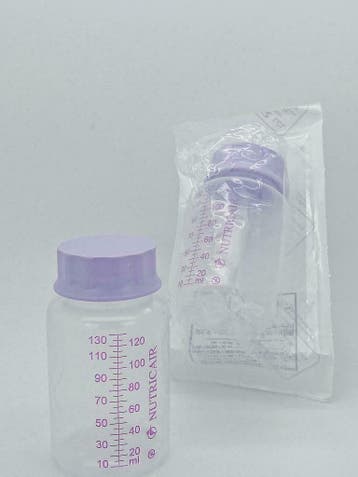 Moedermelk Bewaarfles 130ml Wegwerp - Steriel Verpakt, Ophalen of Verzenden, Nieuw