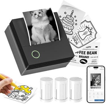 CHIVALZ PM290C Mini Pocket Thermische Stickerprinter - Draad, Verzenden