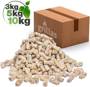 Aanmaakwokkels - Aanmaakkrullen - Aanmaakblokjes - 10kg - Gr, Verzenden, Nieuw