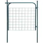 vidaXL Tuinhekpoort 100x100 cm Groen, Verzenden, Nieuw