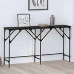 vidaXL Wandtafel Zwart Eiken 140 x 29 x 75 cm Bewerkt hout, Verzenden, Nieuw