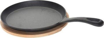 2dekans | Tapas pan ovaal 24cm gietijzer met onderzetter, Ophalen of Verzenden, Nieuw