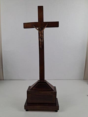 Antiek Crucifix - Hout - 1850-1900 - 53,5 cm