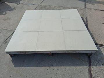 Veiling - 28,08 M2 Keramische Tegel Latte 60x60x2 Cm, Tuin en Terras, Nieuw