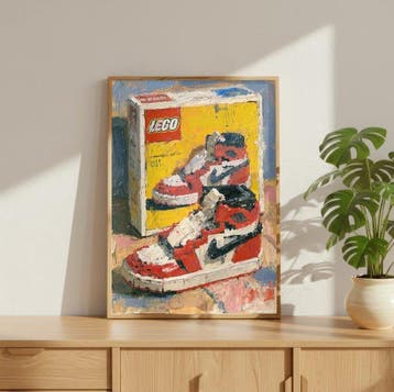EGO - BRICK LEGEND HIGH - 1/5 SIGNÉE COA - 40x60 cm, Kinderen en Baby's, Speelgoed | Duplo en Lego, Nieuw