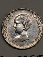 Spanje. Alfonso XIII. 2 Pesetas 1889-1892 (Lote de 2