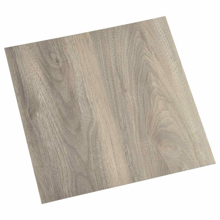vidaXL Zelfklevende Vloerplanken Zwart en Hout 30,5 x 30,5, Doe-het-zelf en Bouw, Vloerdelen en Plavuizen, Nieuw, Verzenden