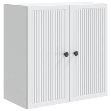 vidaXL Wandkast Wit 59 x 31 x 60 cm Bewerkt hout, Verzenden, Nieuw