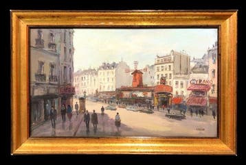 Roger Vejarano (1964) - Vieux Montmartre: La Place Blanche