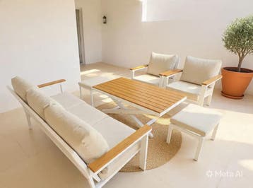 Luxe Loungeset aluminium met weersbestendige kussens (Tuin), Tuin en Terras, Tuinsets en Loungesets, Ophalen of Verzenden, Nieuw
