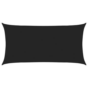 vidaXL Zonneschaduwzeil Zwart 2 x 6 m HDPE, Verzenden, Nieuw