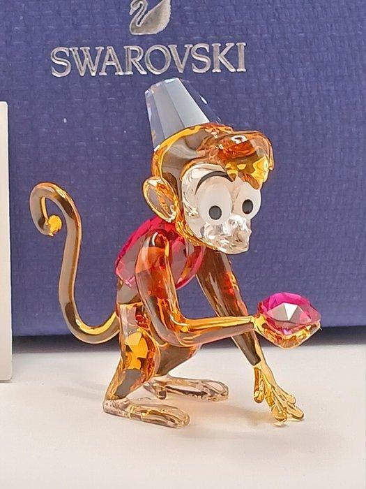 Swarovski - Beeldje - Abu from Disney Aladdin - Kristal, Antiquités & Art, Curiosités & Brocante