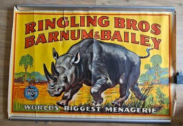 unknown - Worlds Biggest Menagerie Rhinoceros by Bill