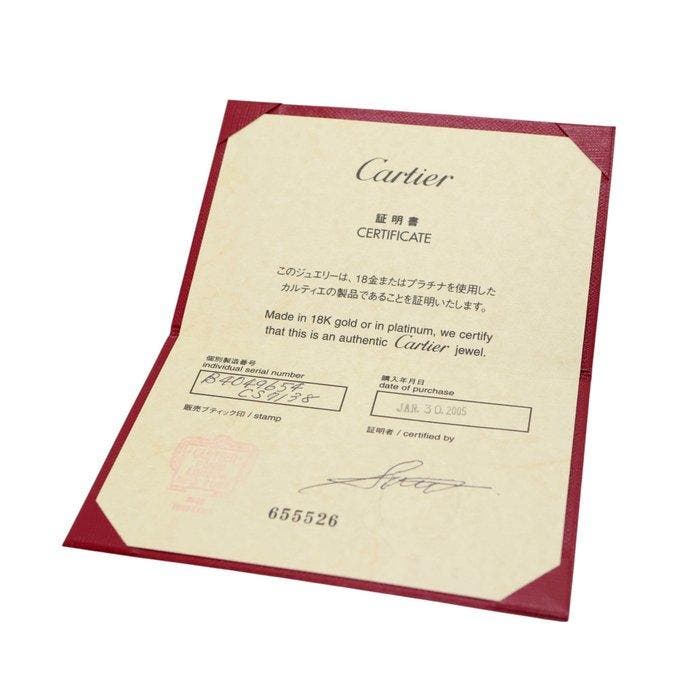 Cartier - Ring - LOVE small model - 18 karaat Witgoud, Handtassen en Accessoires, Ringen