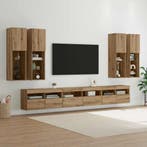 vidaXL Tv Wandkast Set Wandgemonteerd 7 pcs Artisan Eiken, Huis en Inrichting, Verzenden, Nieuw