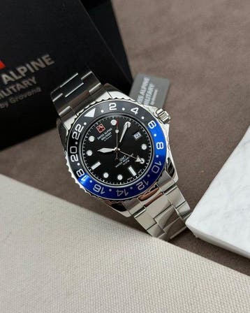 Swiss Alpine Military - GMT diver Black/blue - Sans prix de
