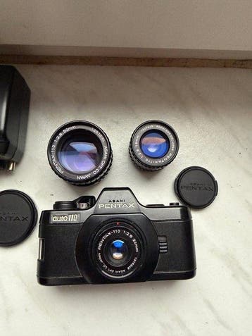 Pentax auto 110 + 2,8/18mm + 2,8/24mm + 2,8/50mm | Appareil, Nieuw