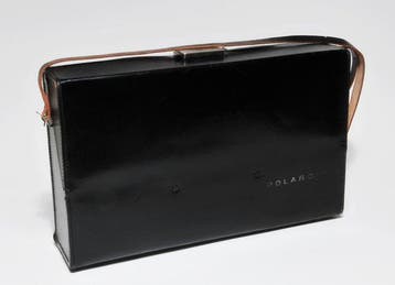 Polaroid Borsa per SX-70 in cuoio nero vintage per, Nieuw