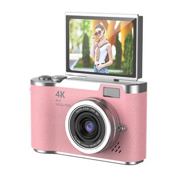 Slimlogy LK007 Pro HD Draaibare Digitale Camera - roze, Ophalen of Verzenden