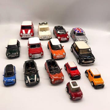 Lot of Mini Cooper Models - Speelgoedauto Welly, Kinsmart,, Nieuw