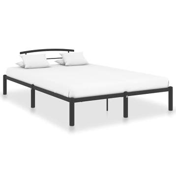 vidaXL Bedframe metaal zwart 140x200 cm, Verzenden, Nieuw