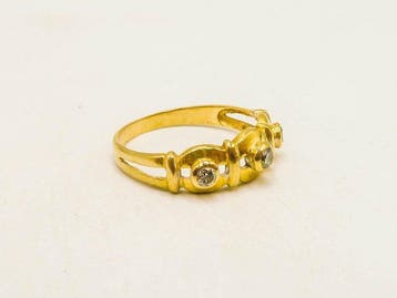 Bague - 18 carats Or jaune - Diamant, Nieuw