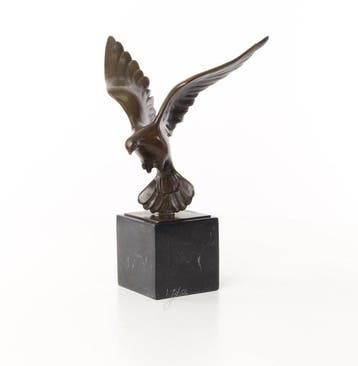 Beeld, Vliegende duif. Naar: Coenraad - 28 cm - Brons,