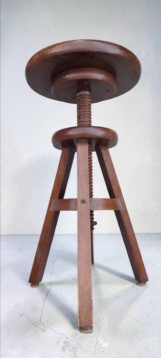 Kruk - Hout - Vintage pianokruk 30-50