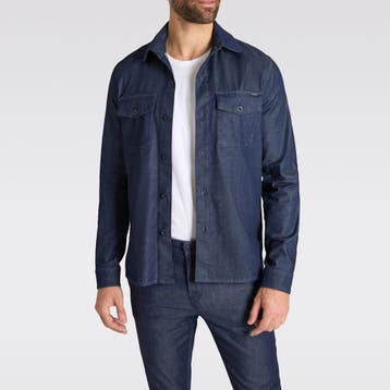 MAC • blauw Overshirt denim • M, Vêtements | Hommes, Verzenden