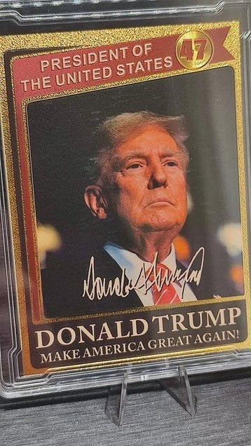 TRUMP 24Ct Gold-plated - 1 Card, Nieuw