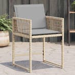 Tuinstoelen gemengd beige | Retour Deal | Nu 54% Korting!, Tuin en Terras, Verzenden, Nieuw, Rotan, Inklapbaar