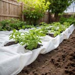 vidaXL Geotextielmembraan 1x50 m polyestervezel wit, Verzenden, Nieuw