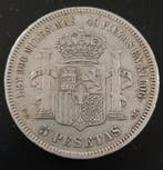 Espagne. Amédée Ier. 5 Pesetas 1871 (Sans prix de réserve)