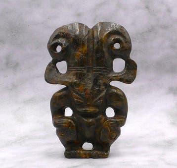 sculptuur, Hongshan Cultuur Alien achtige Gehoornde Godheid