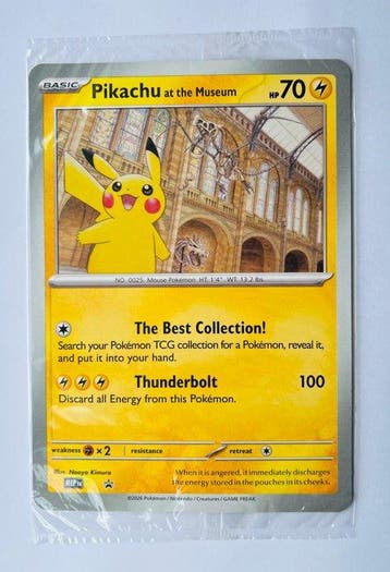 Pokémon Verzegelde kaart - Pikachu at the Museum - 30th, Hobby en Vrije tijd, Nieuw